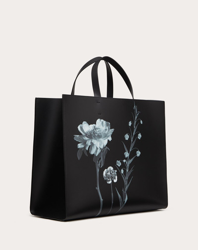 Valentino Flowersity Leather Tote Bag outlook