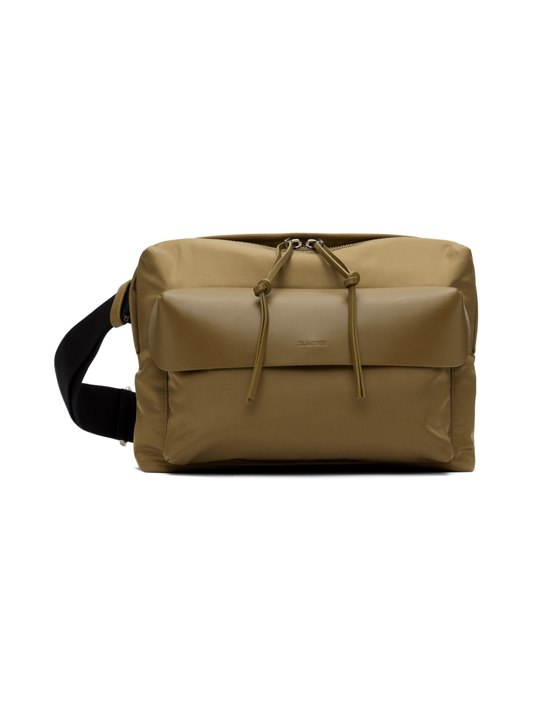 Khaki Lid Messenger Bag - 1