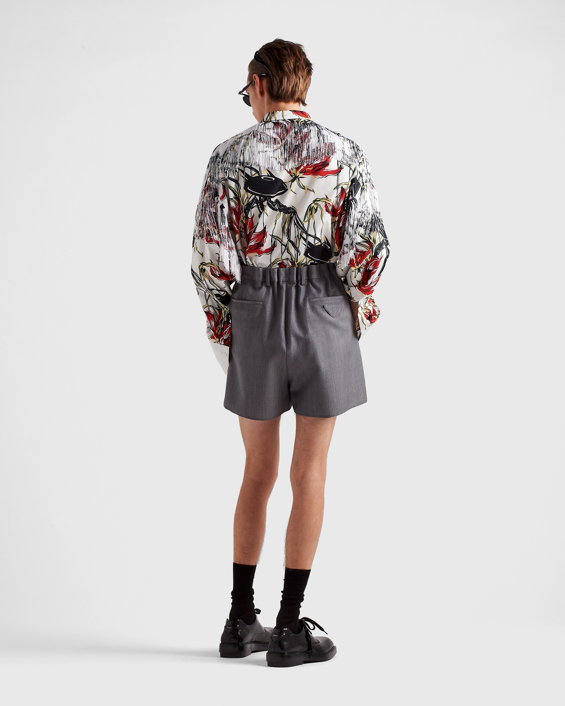Wool and mohair shorts - 5