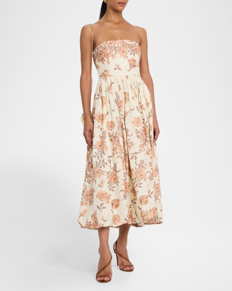 Cara Cara Anisha Strapless Linen Bubble Dress outlook