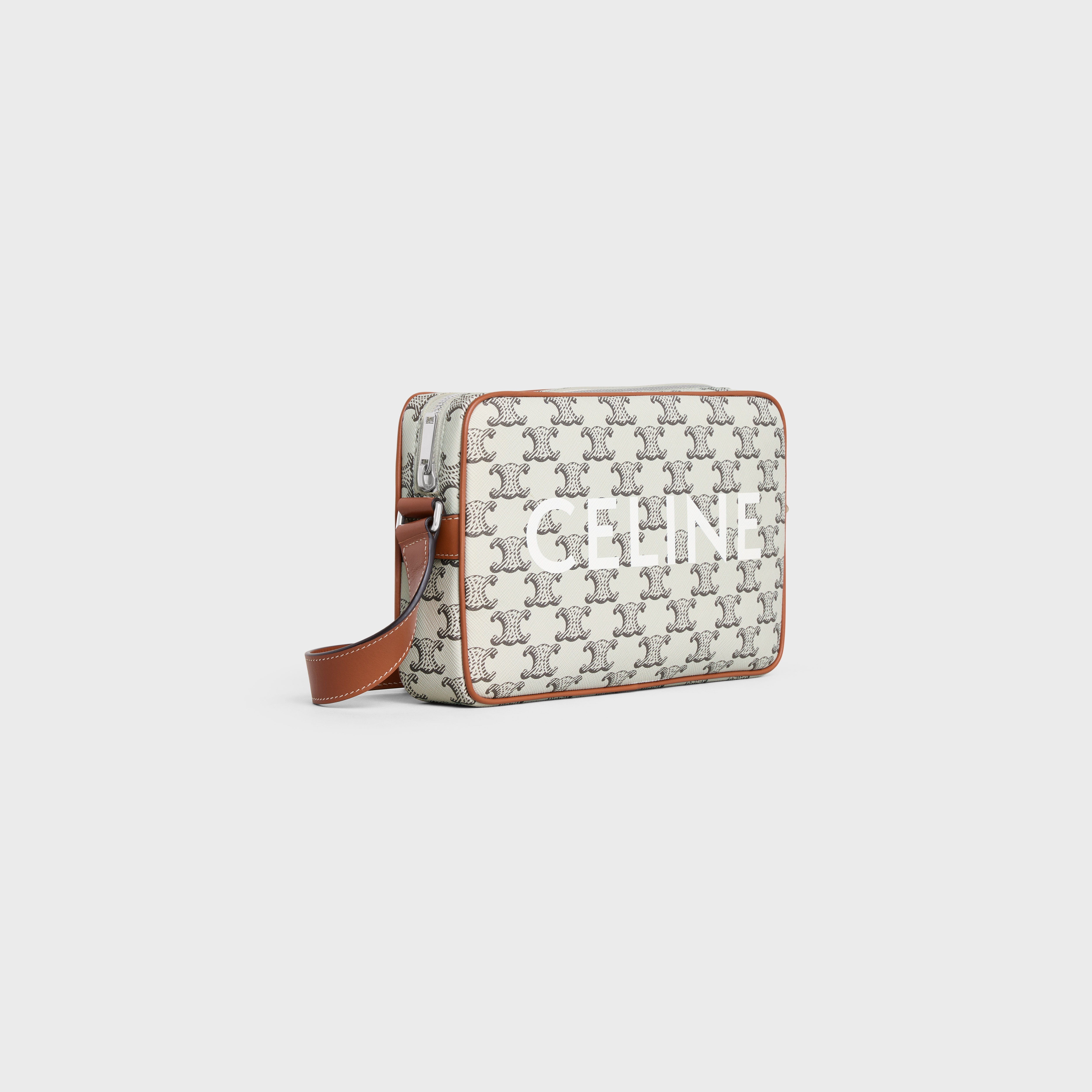 Medium Messenger Bag in Triomphe Canvas with Celine print - 2
