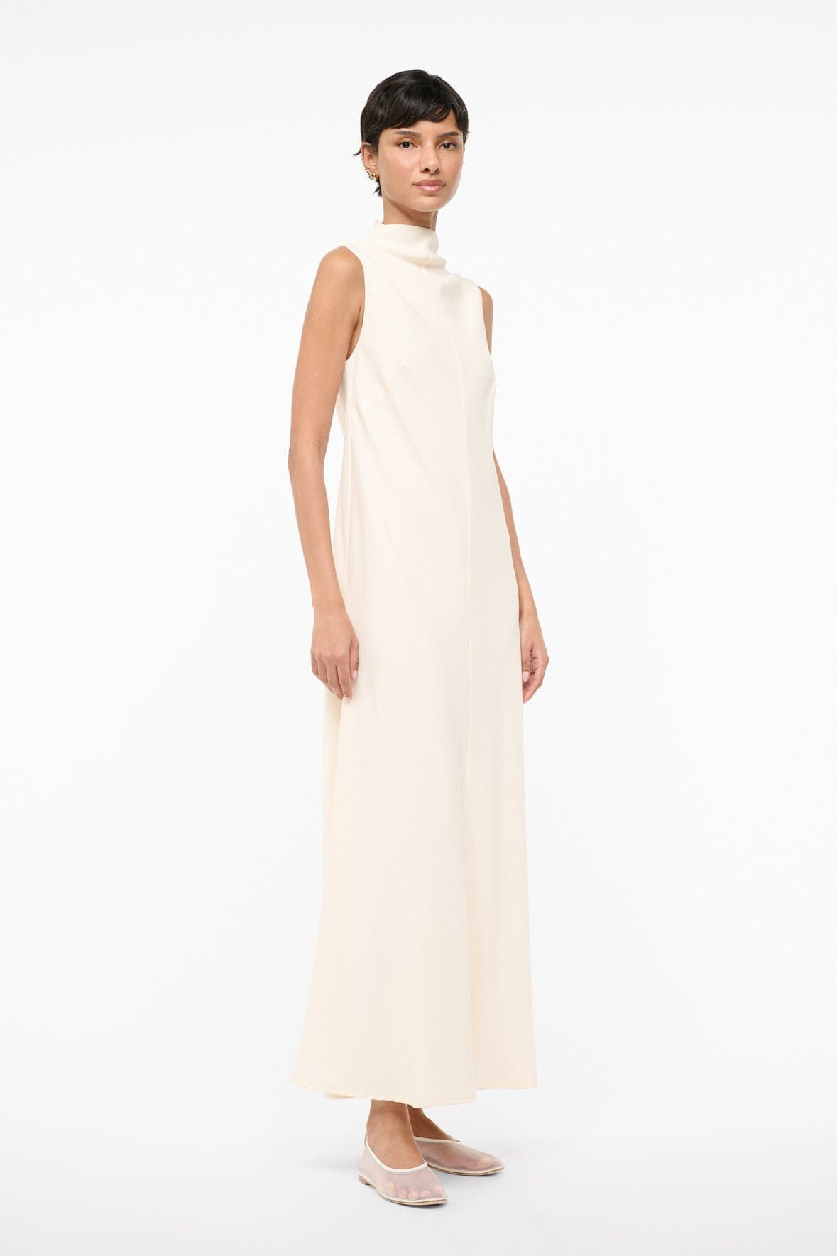 STAUD ARAYA DRESS IVORY - 3