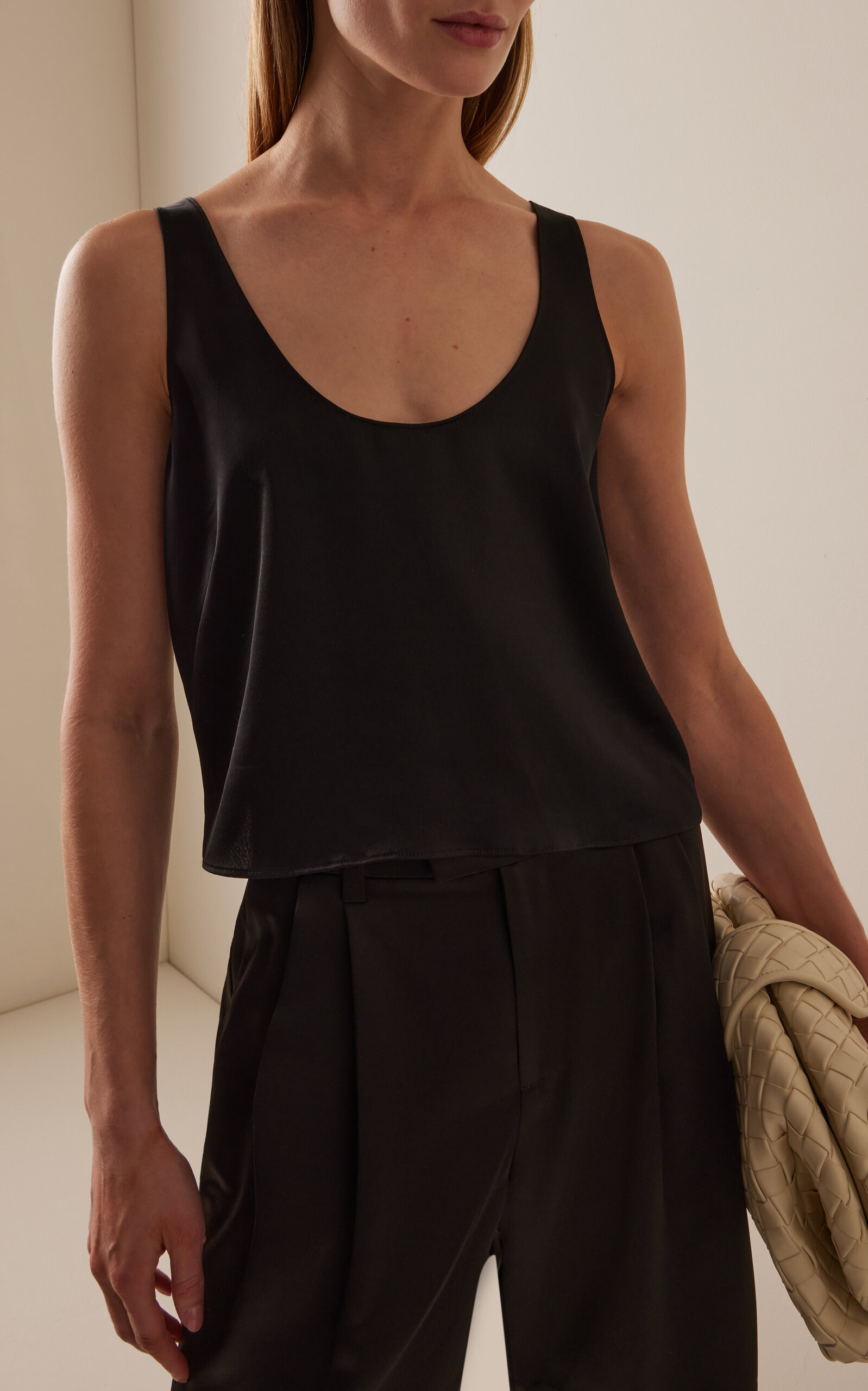 Barb Satin Tank Top black - 3