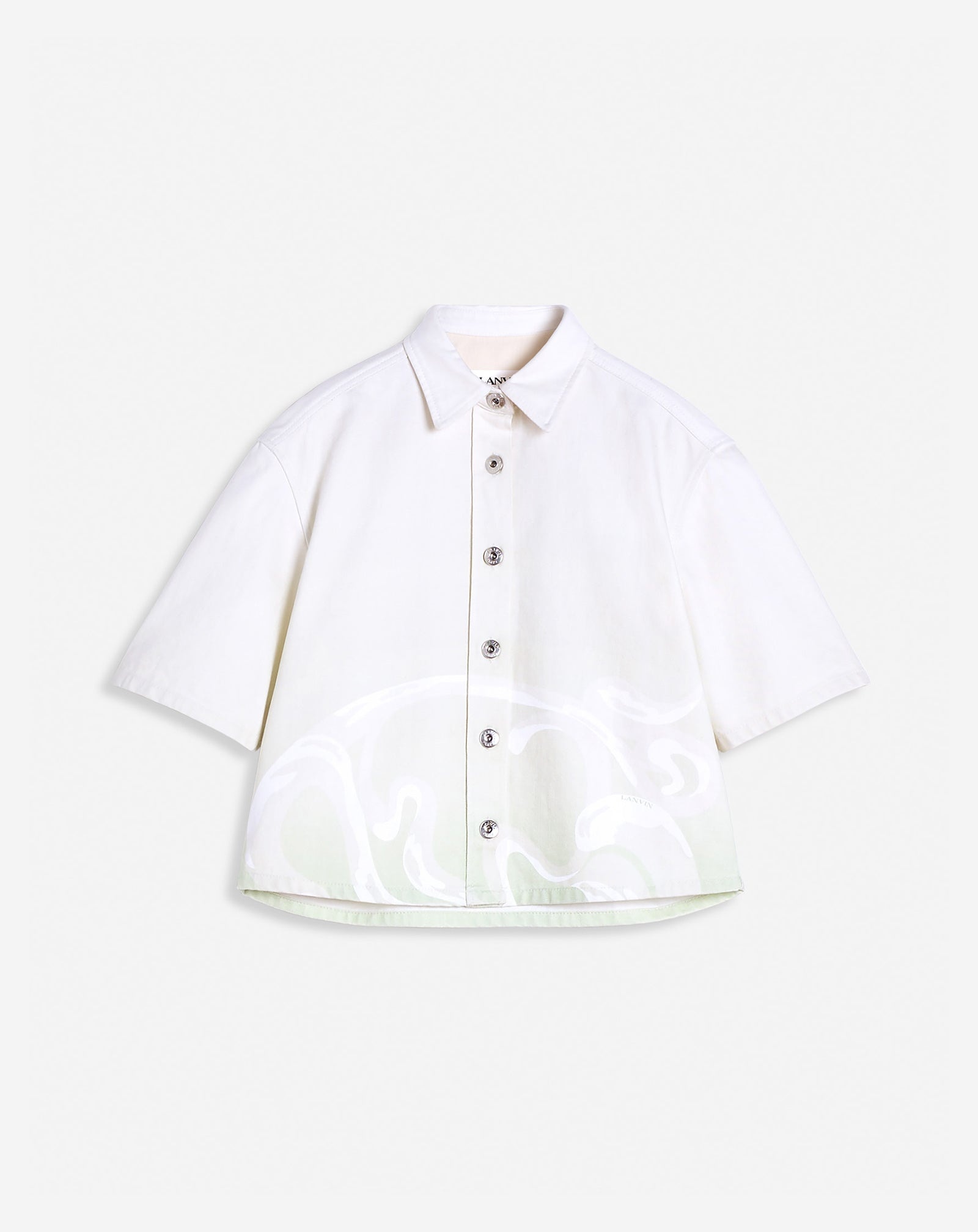 SHORT-SLEEVED DENIM SHIRT - 1