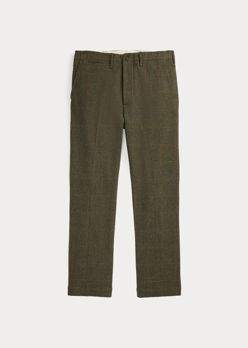 Windowpane Wool Tweed Officer’s Pant 1