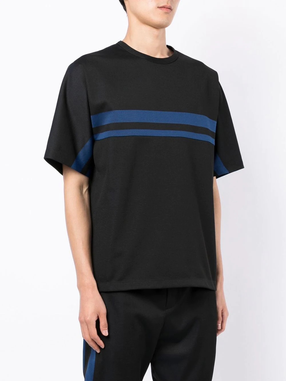 striped crew-neck T-shirt - 3