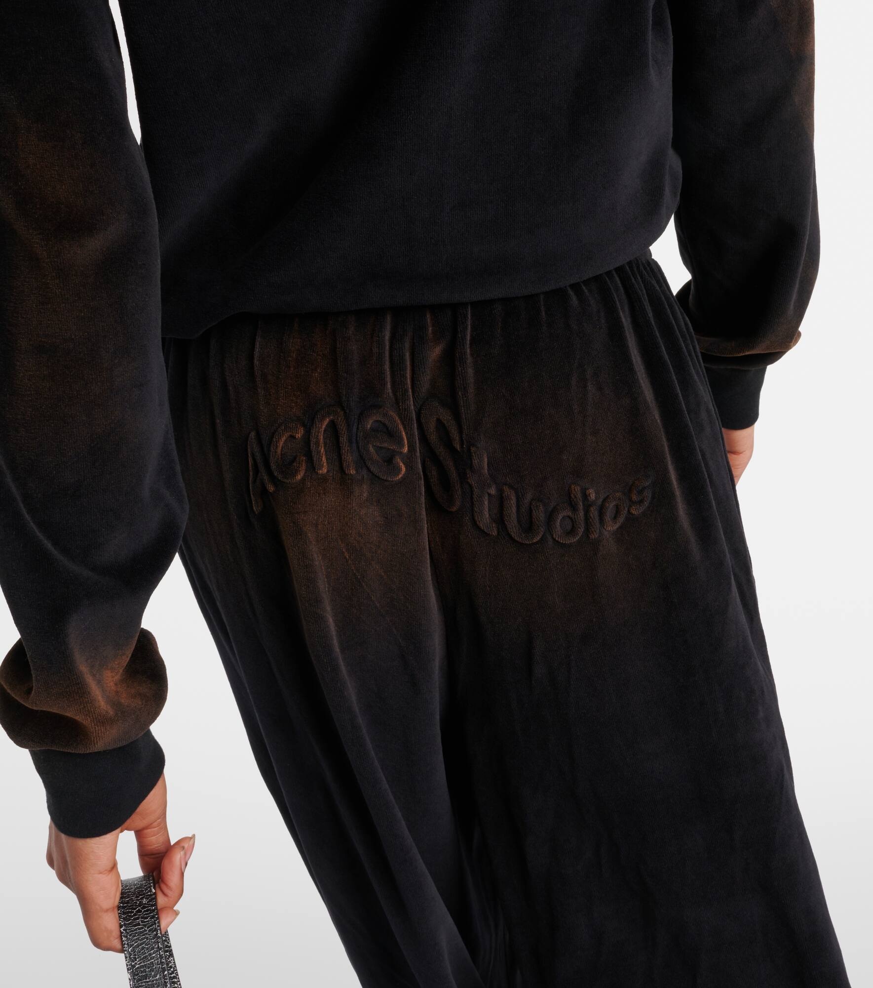 Cotton-blend track pants - 6