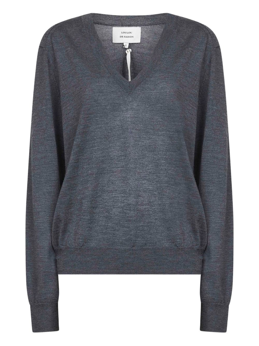 V-neck cashmere sweater - 1