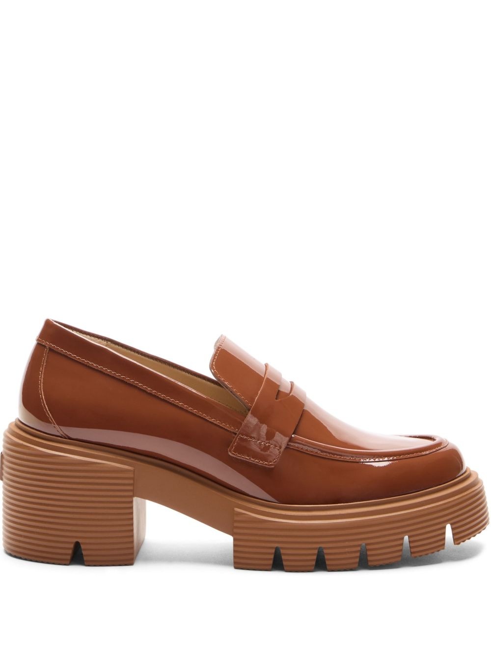 60mm leather loafers - 1