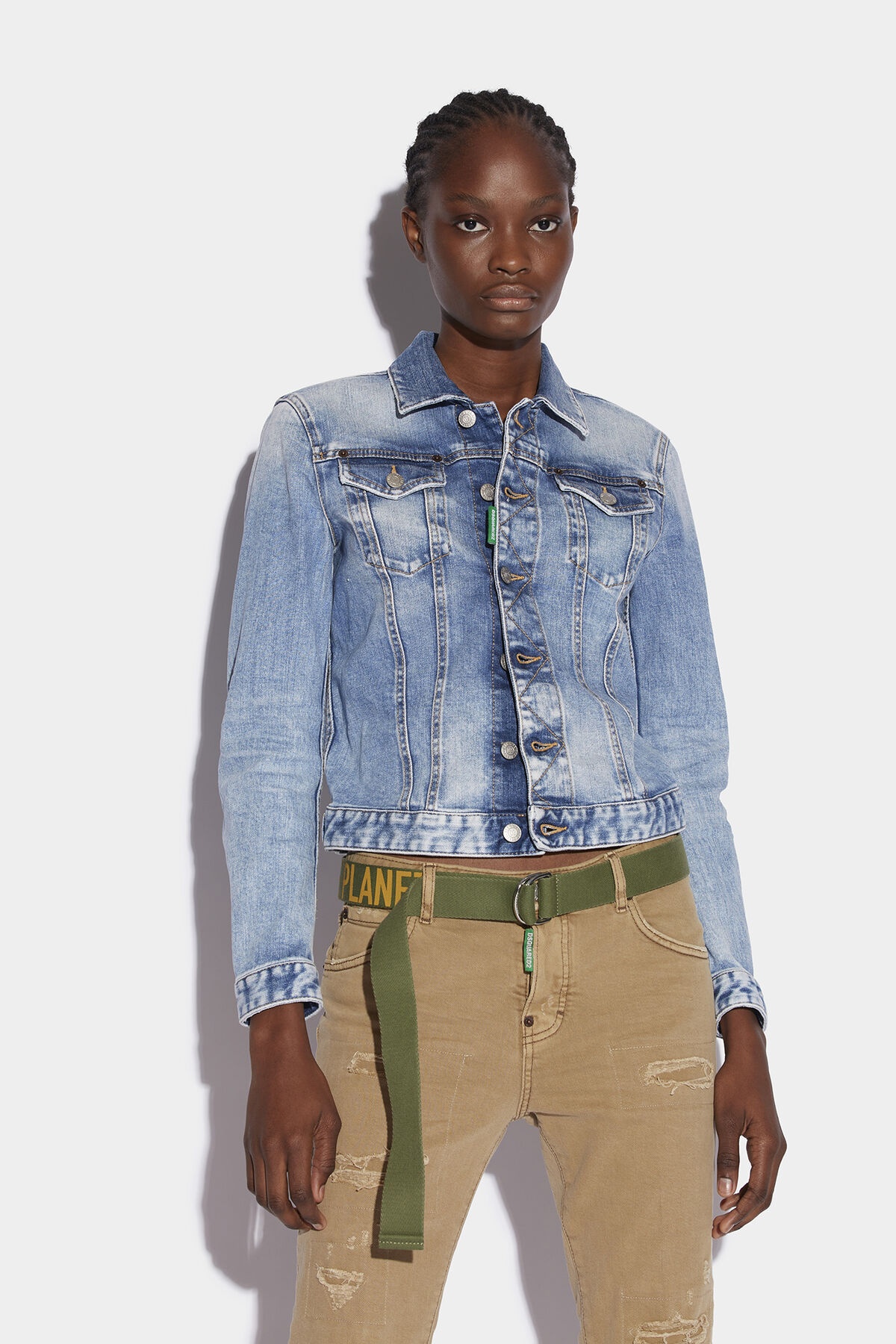 GREEN TAB PARTIALLY ORGANIC COTTON BOYFRIEND JACKET - 1