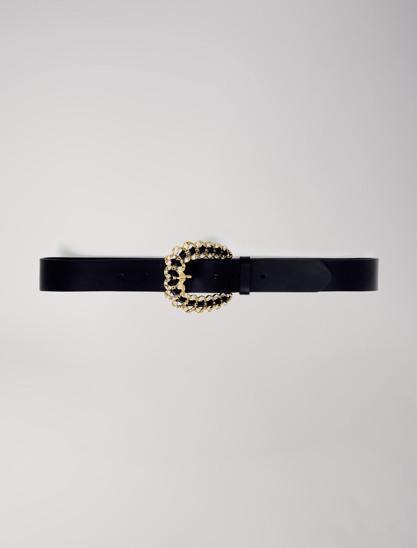 Belt with diamanté buckle - 1