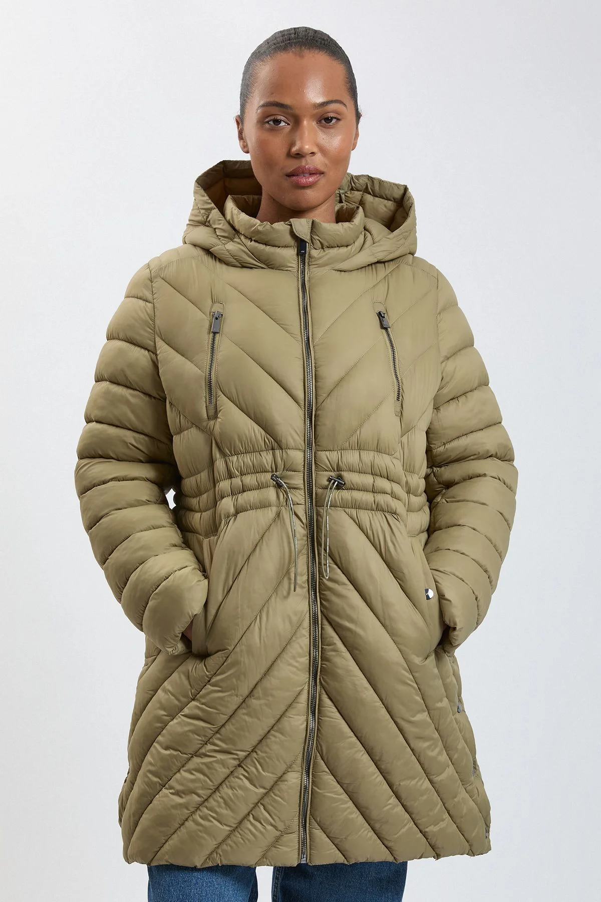 Plus Size Lightweight Packable Coat - 1