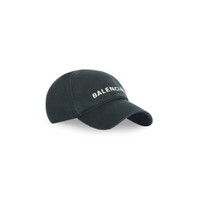 BALENCIAGA Logo Front Cap Glow In The Dark in Black | REVERSIBLE