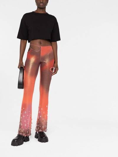 GCDS Sita Drops flared trousers outlook