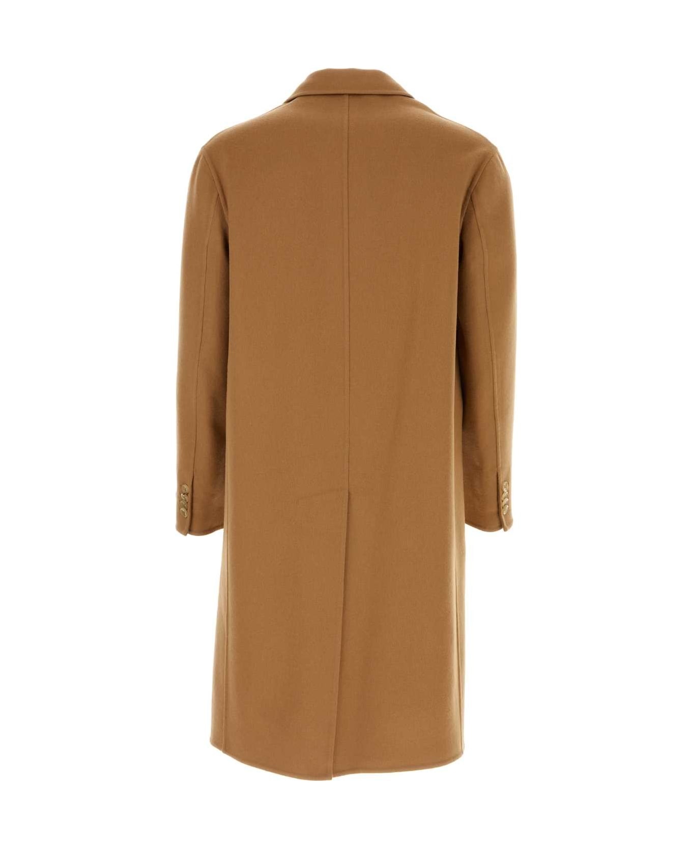 Camel Wool Blend Coat - 2