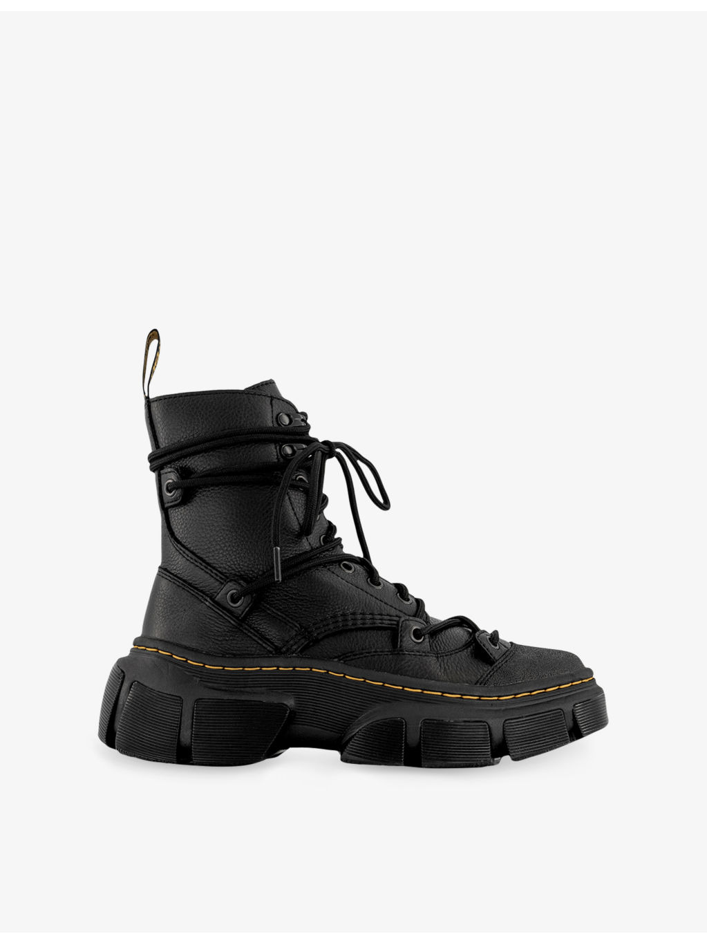 DMXL 8-Eyelet Leather Ankle Boots - 1