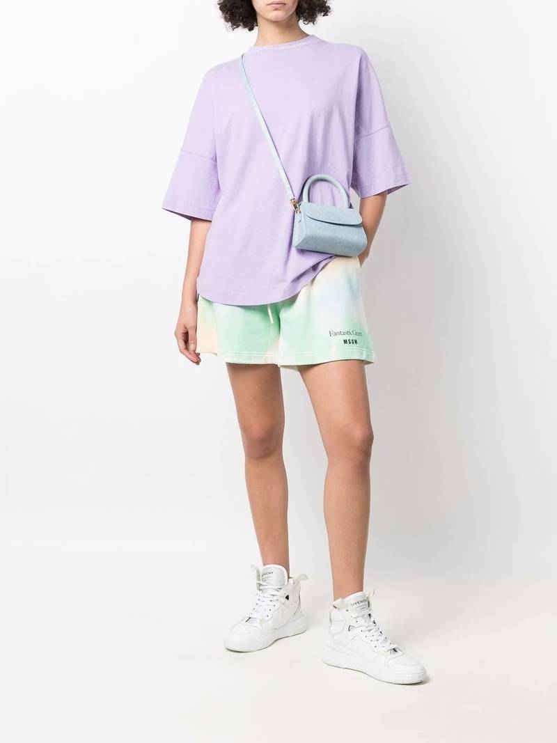MSGM 넥타이 염료 인쇄 트랙 반바지 outlook
