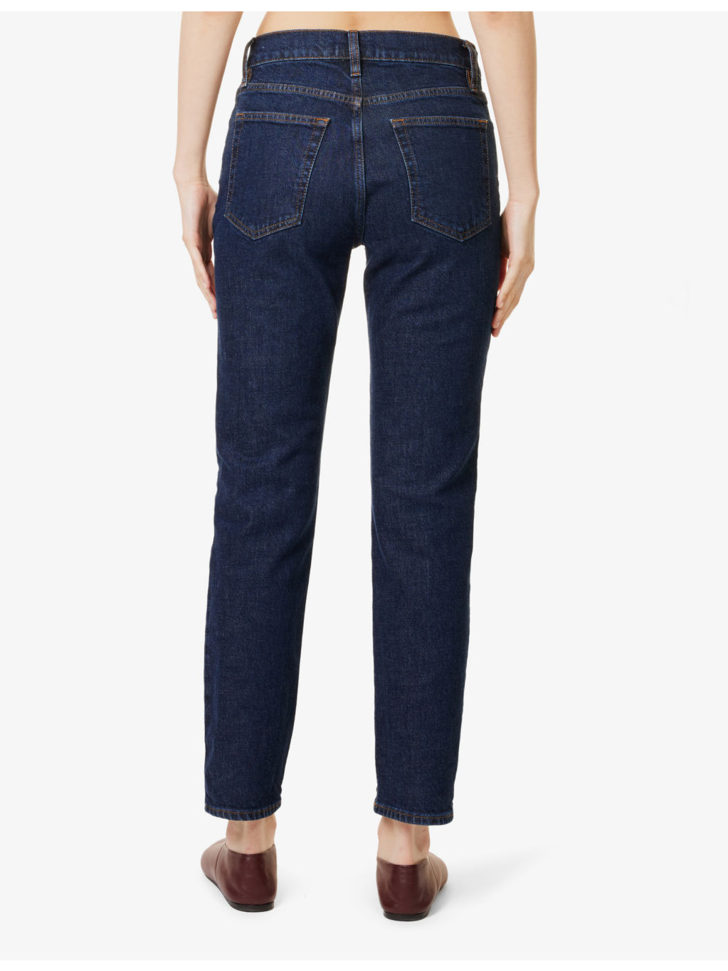 The Borrowed Straight-Leg Mid-Rise Stretch-Cotton Jeans - 4