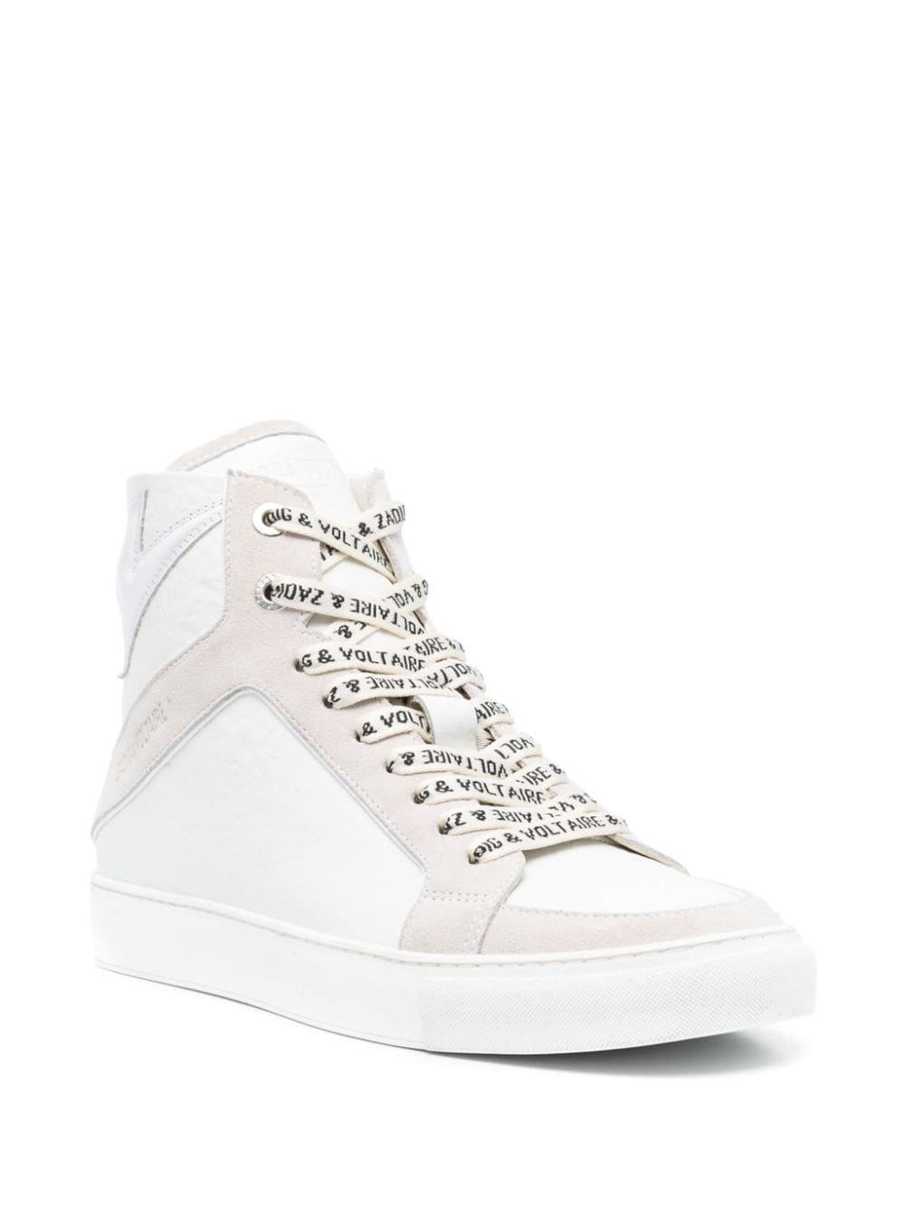 High Flash panelled leather sneakers - 2