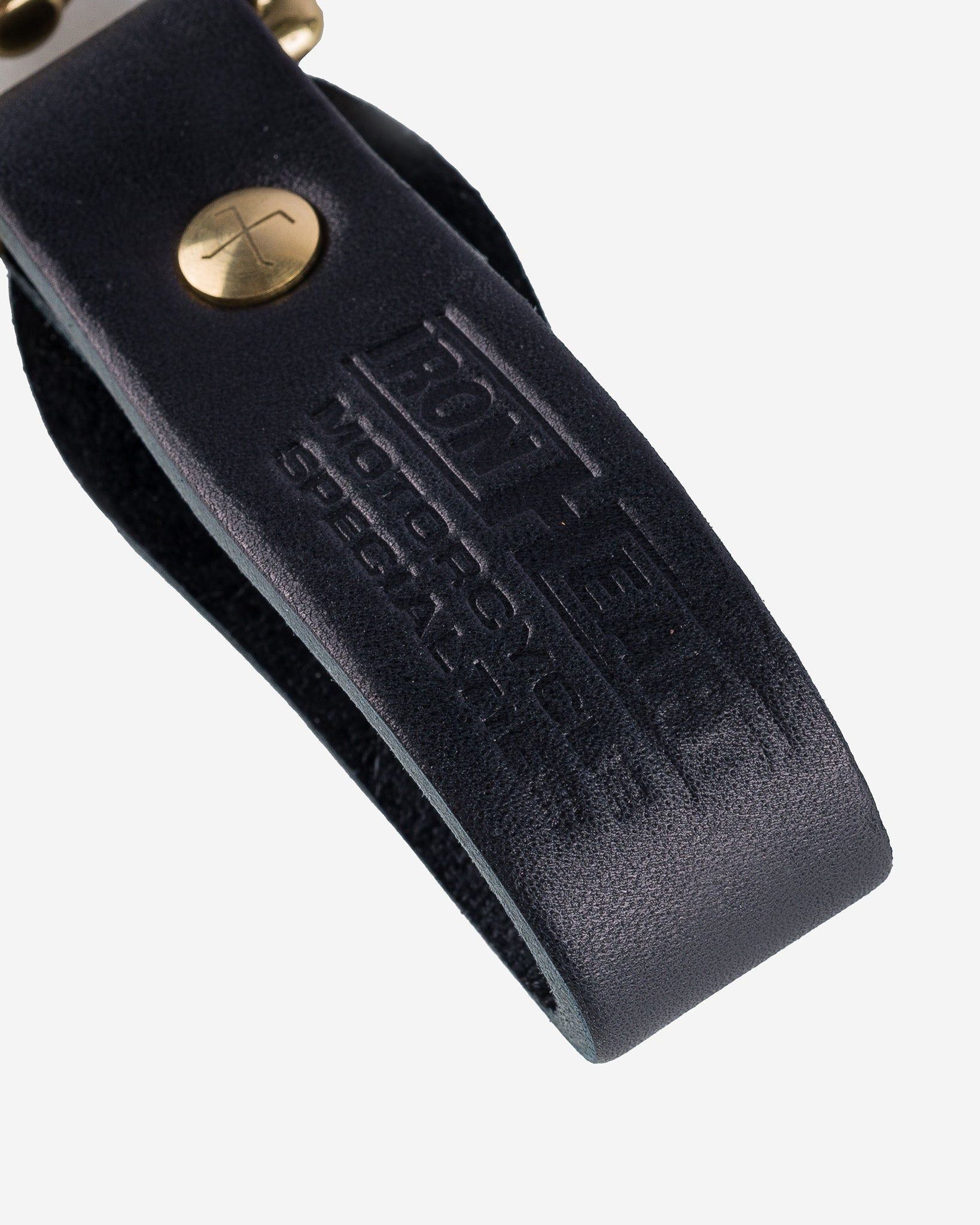 OGL-FOB-BLK OGL Leather Key Fob - Black - 4