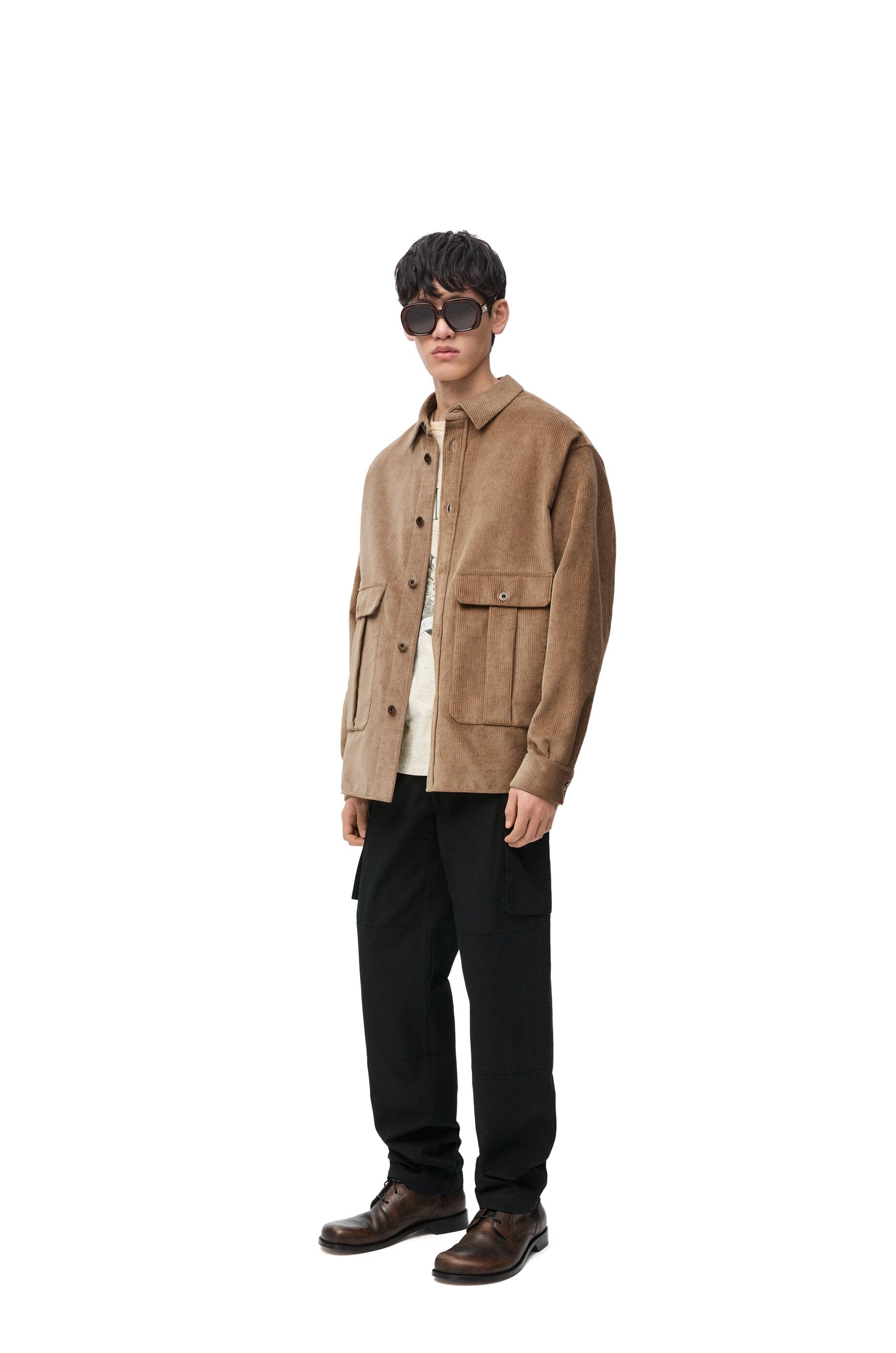 Overshirt in cotton and cashmere - 2