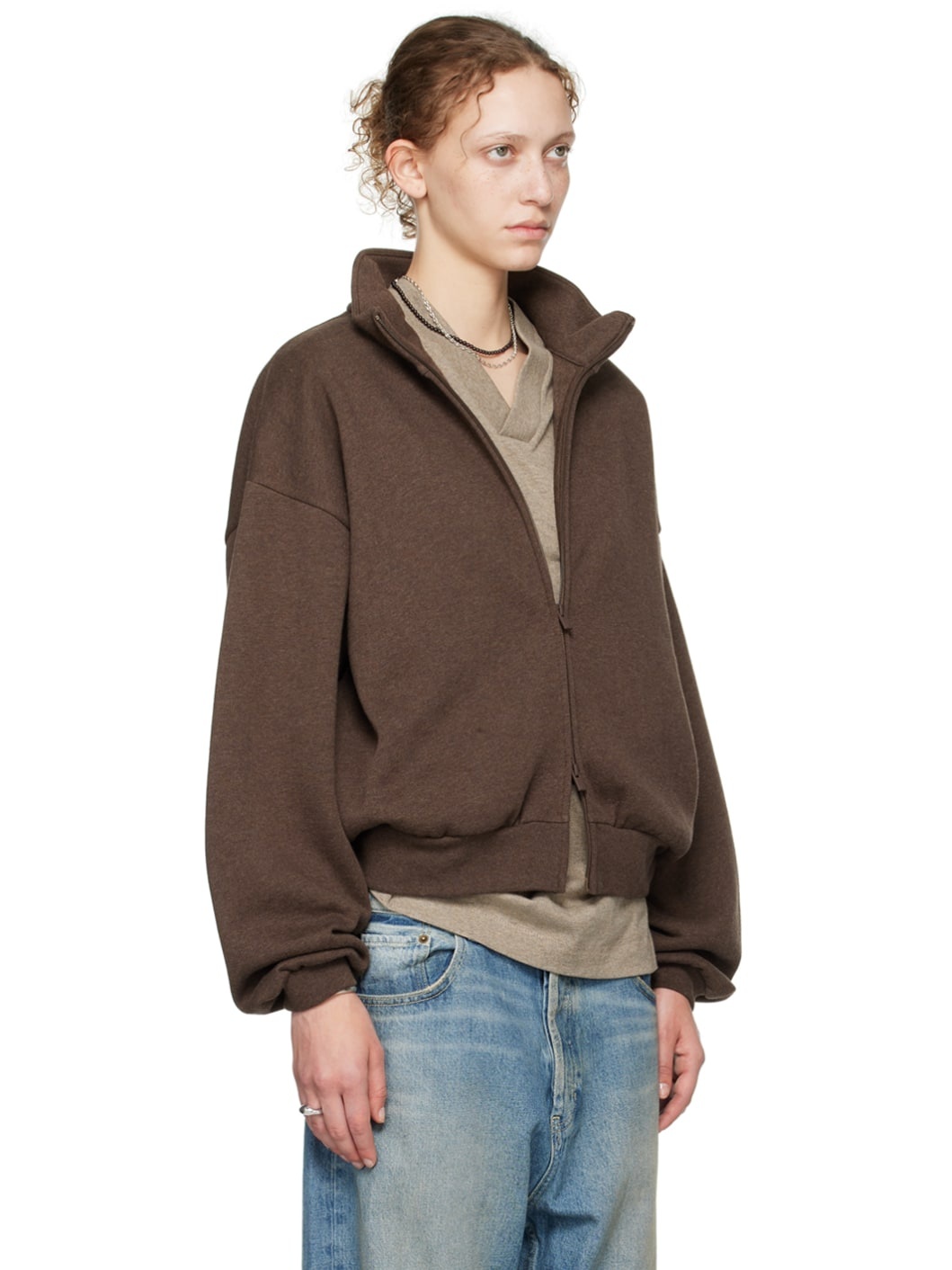 Brown Zip Jacket - 2