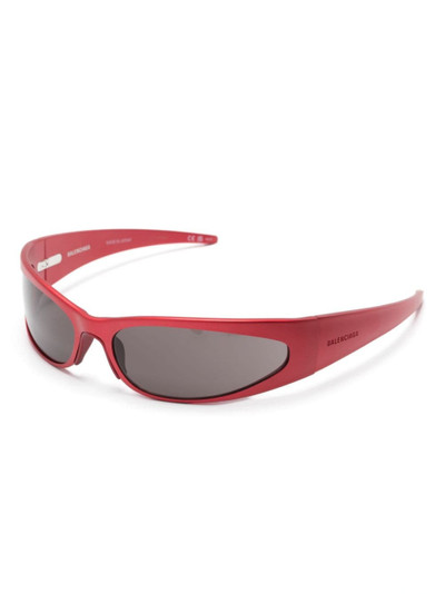 BALENCIAGA Reverse Xpander 2.0 rectangle-frame sunglasses outlook