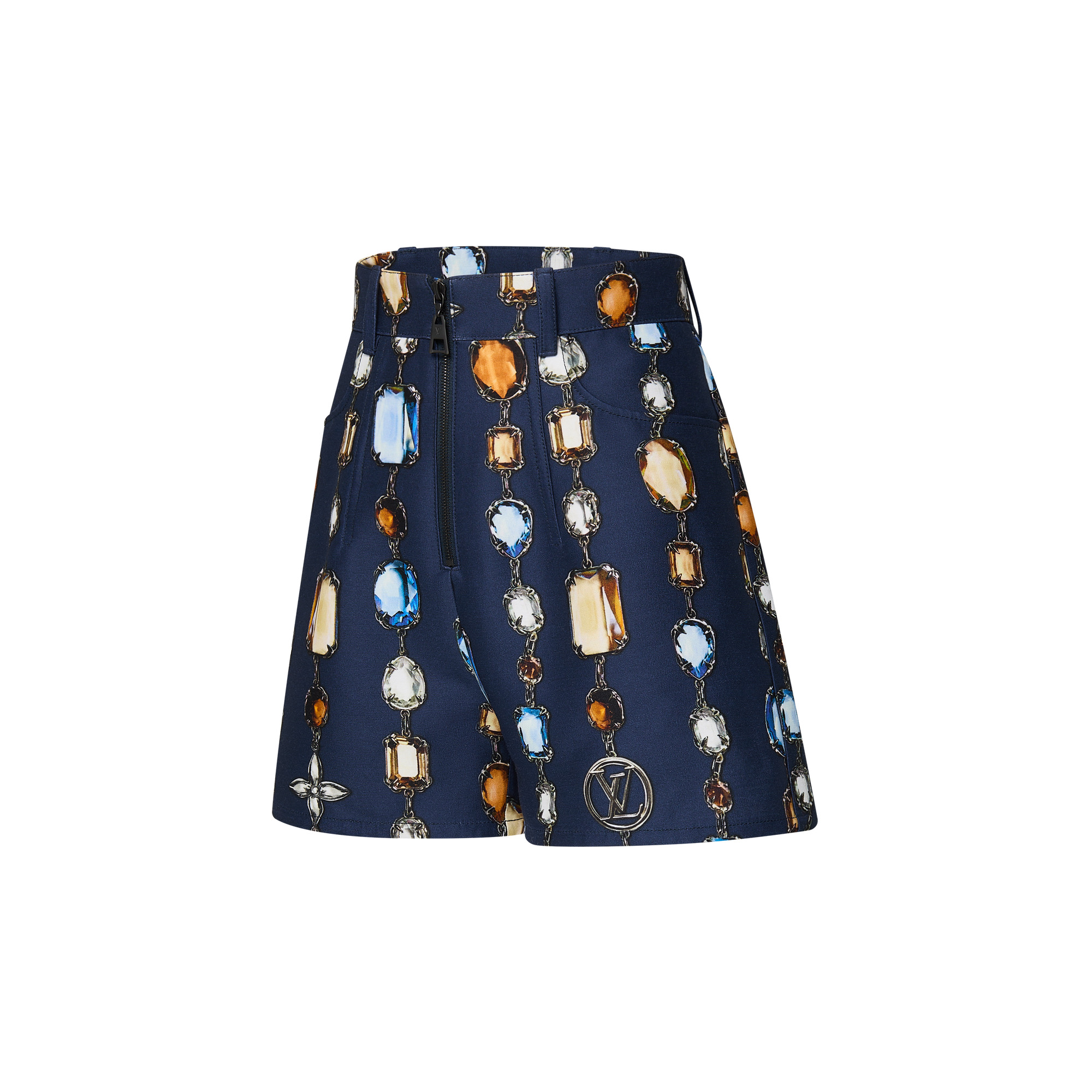 Necklace Print Tailored Shorts - 2