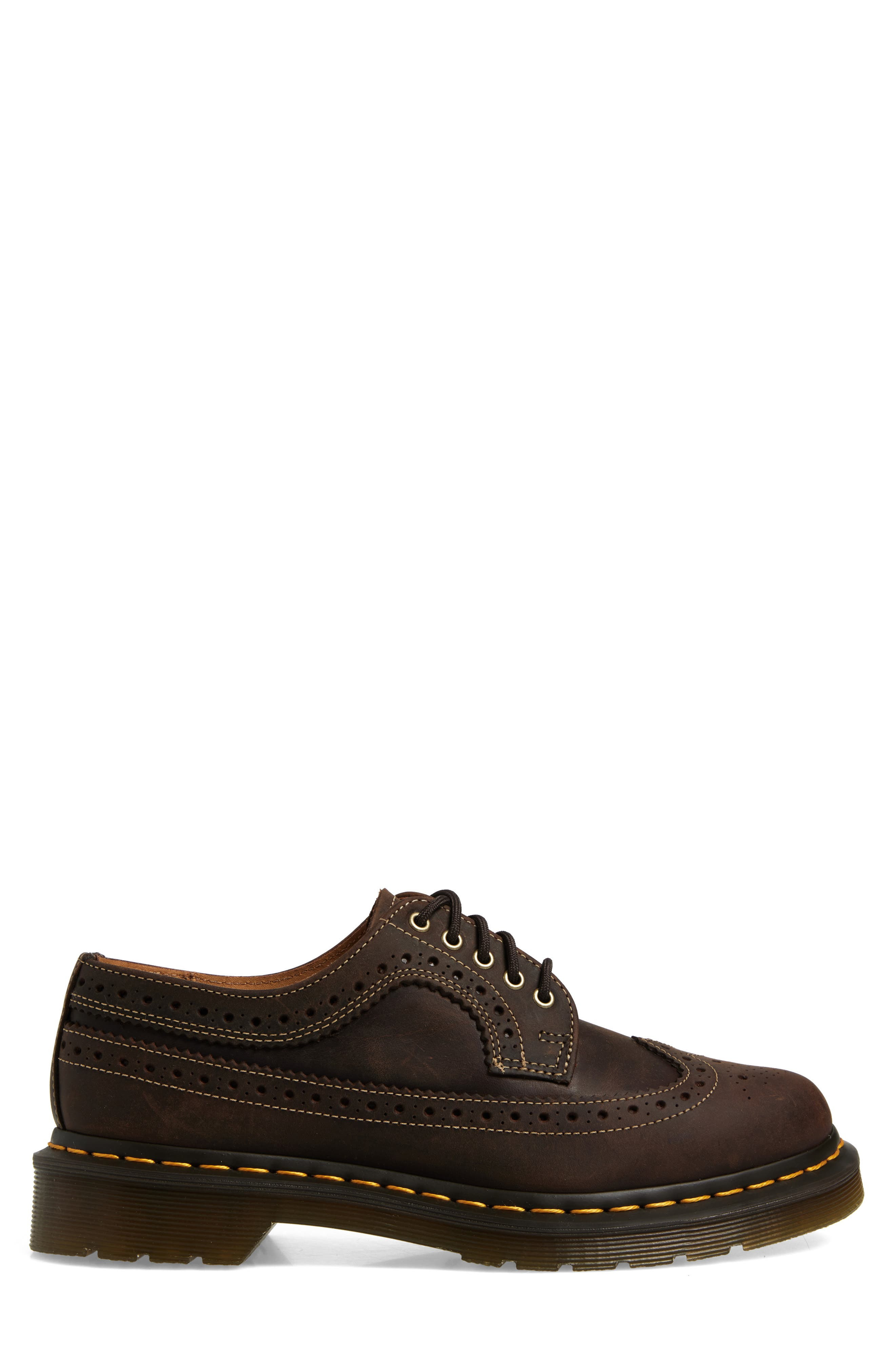 Dr. Martens 3989 Wingtip Derby in Dark Brown at Nordstrom - 3