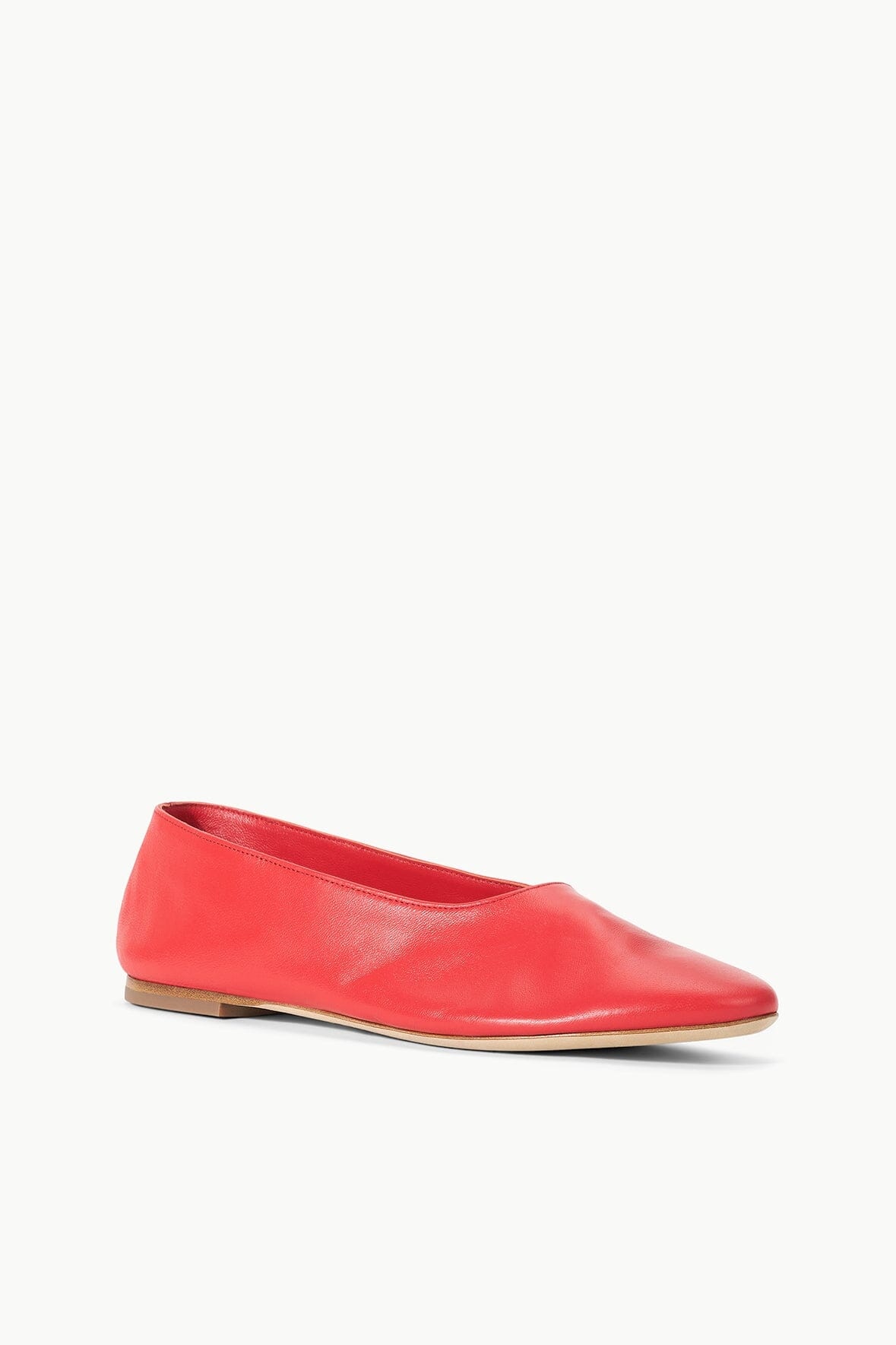 STAUD ALBA BALLET FLAT RED ROSE - 3