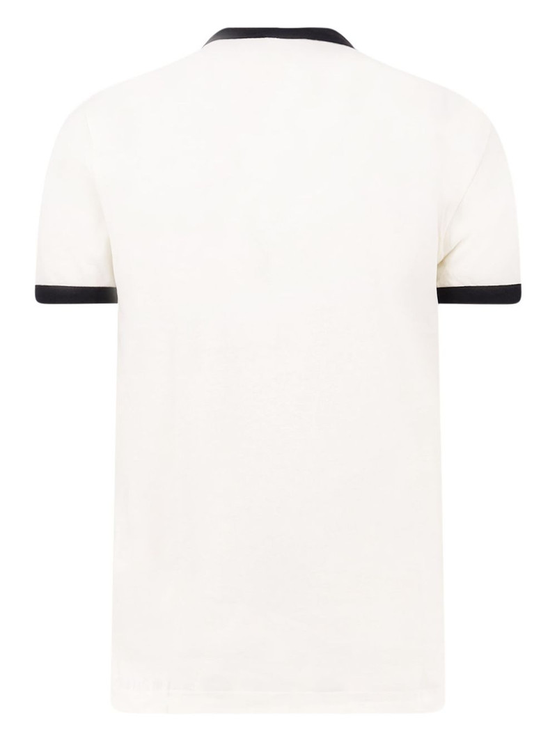 Dolce & Gabbana flocked-print crew-neck T-shirt outlook