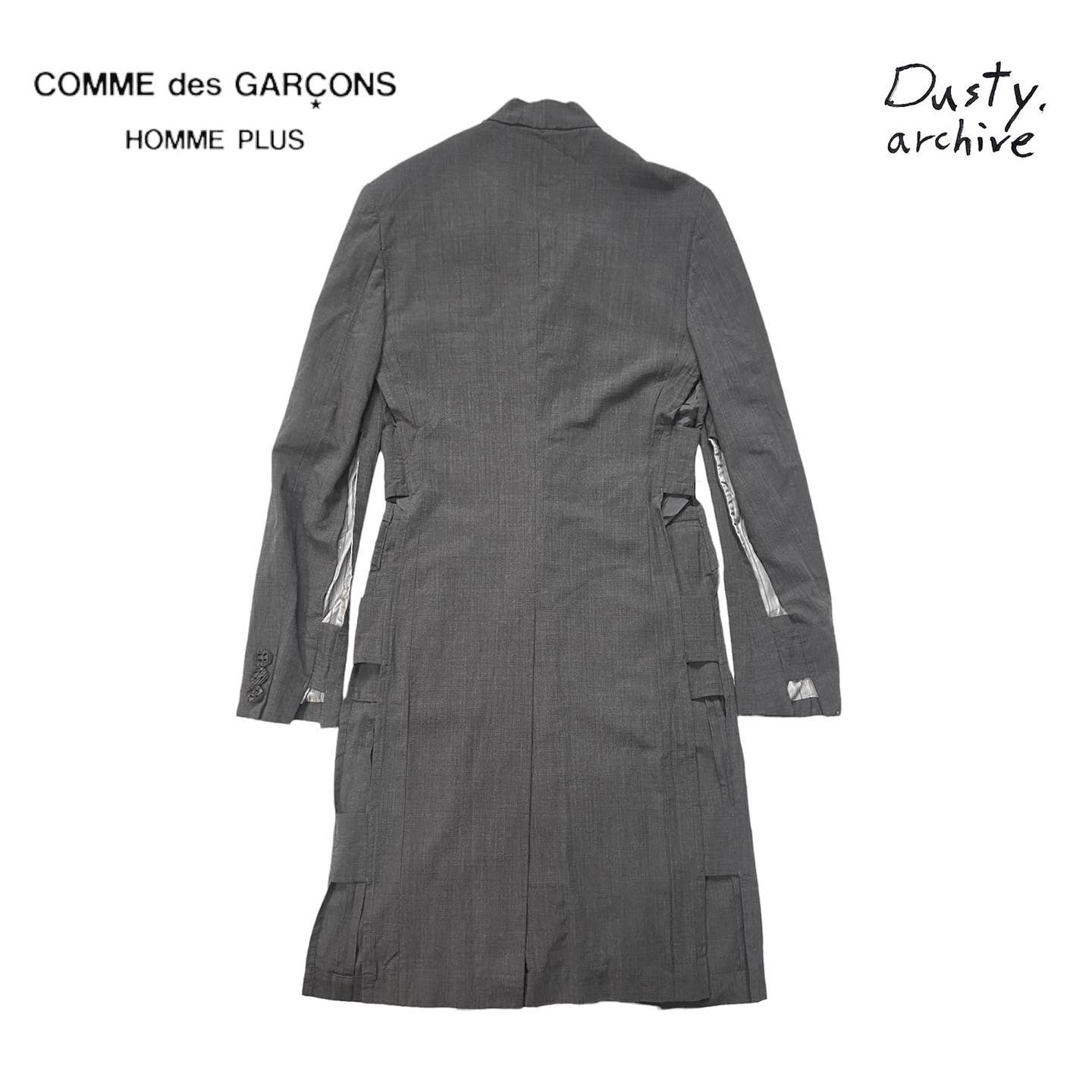 Comme des garçons Homme plus cut-out wool long coat S - 7
