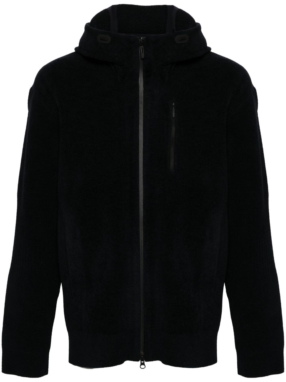 Fusion Knit zip-up hooded jacket - 1