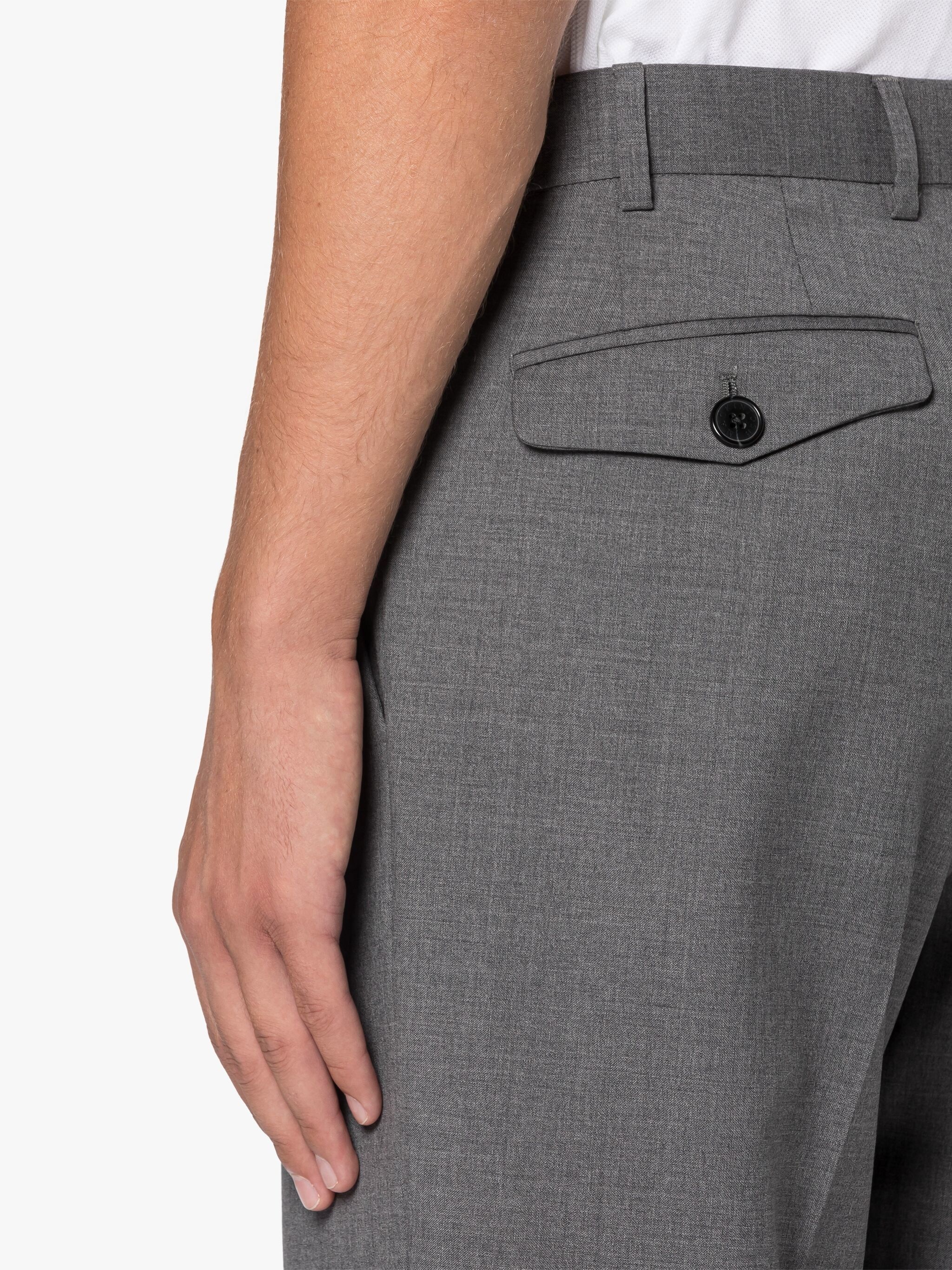 THE STANDARD LIGHT GREY WOOL TROUSERS - 6