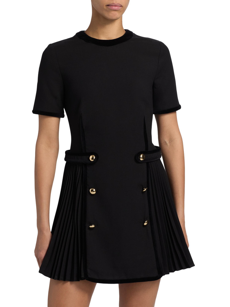 Women's Doria Pleated Minidress - Black 3