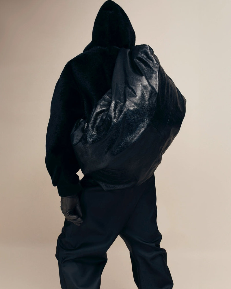 Leather Large Shell Bag 5