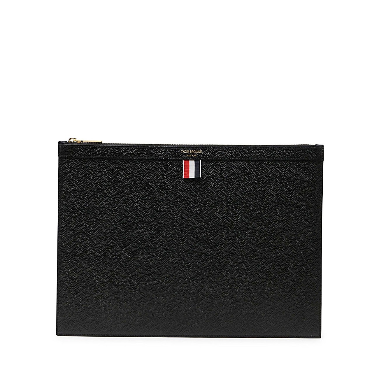 black leather pouch - 1