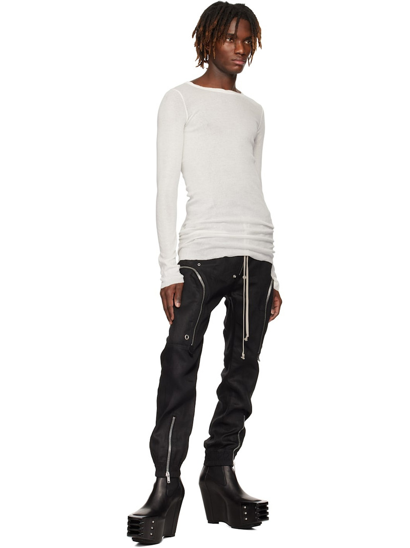 Rick Owens Black Hollywood Bauhaus Cargo Pants outlook