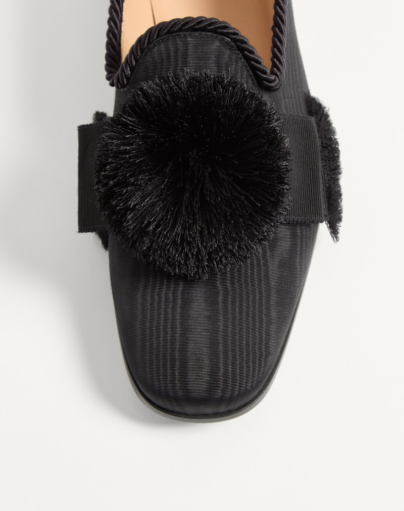 Valentino BOWOW MOIRÉ FABRIC MOCCASIN outlook