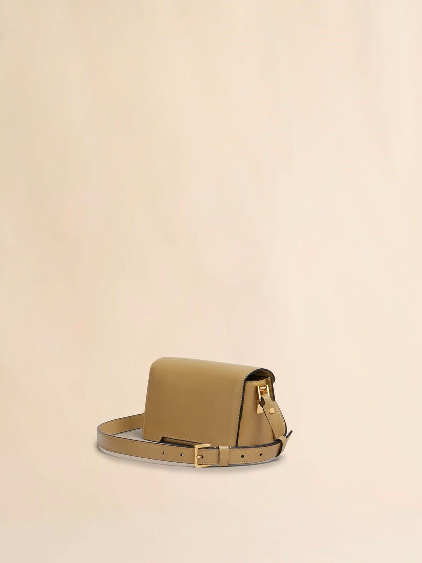 CAMEL LEATHER TRUNKAROO MINI SHOULDER BAG - 2