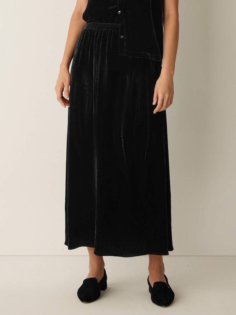 Velvet Flared Skirt 3