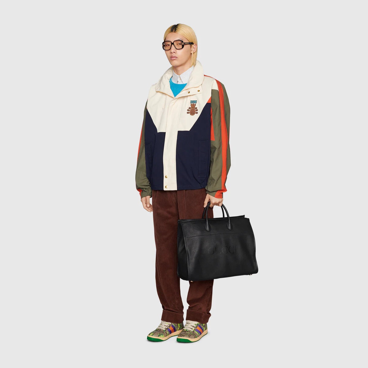 Large tote with Gucci logo - 5