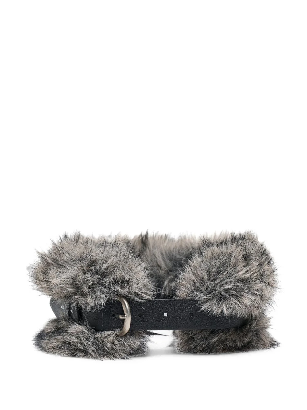 belted faux-fur muffler - 1