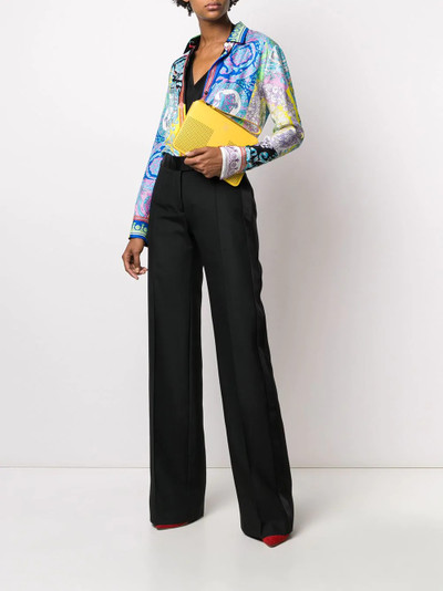 TOM FORD tuxedo band flared trousers outlook