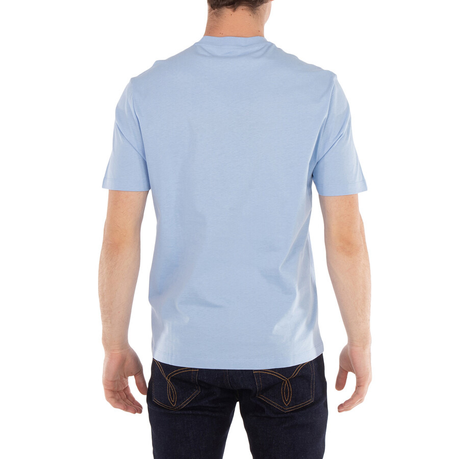 Versace University Coral Embroidered Cotton T-Shirt - 3