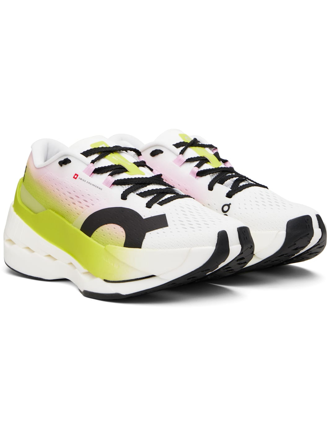 White & Green Clouboom Max Sneakers - 4