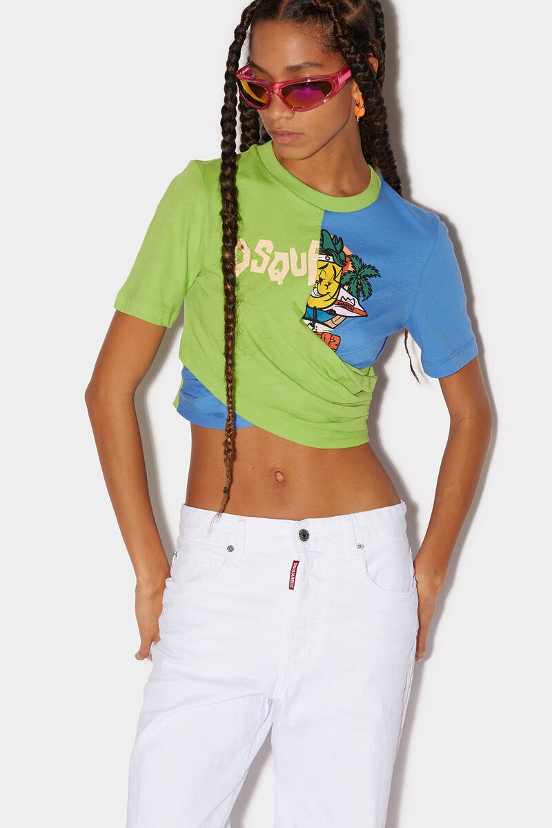 CRISS CROSS SPLIT T-SHIRT - 1
