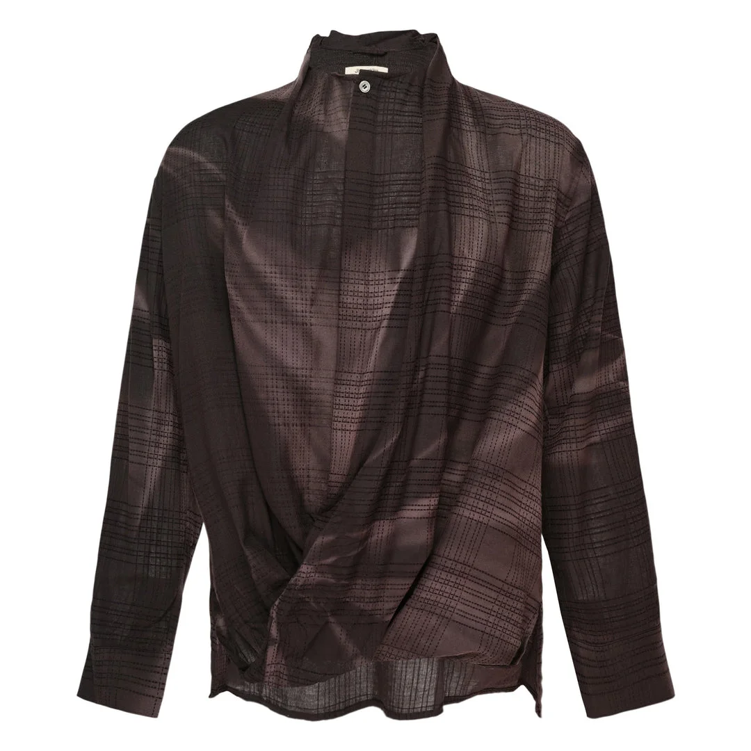Sun-Bleached Drape Long Sleeve Shirt - 1