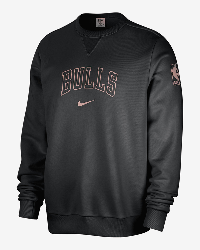 Chicago Bulls Standard Issue Men's Nike Dri-FIT NBA Crew-Neck Sweatshirt 1
