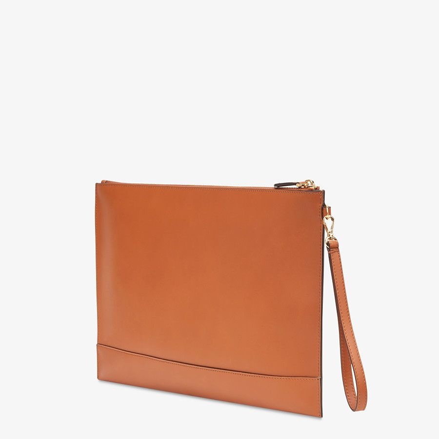 Brown leather pouch - 2